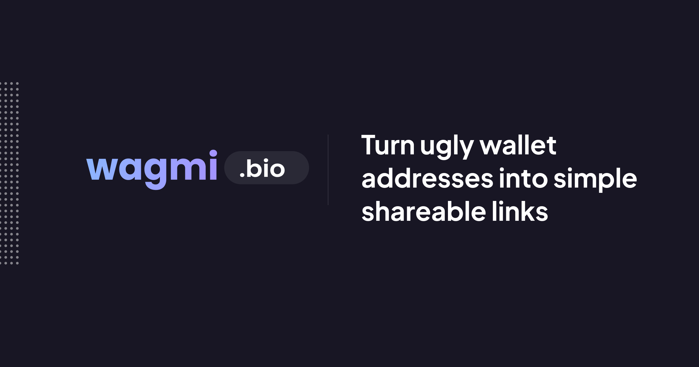 wagmi.bio - making web3 payments easier